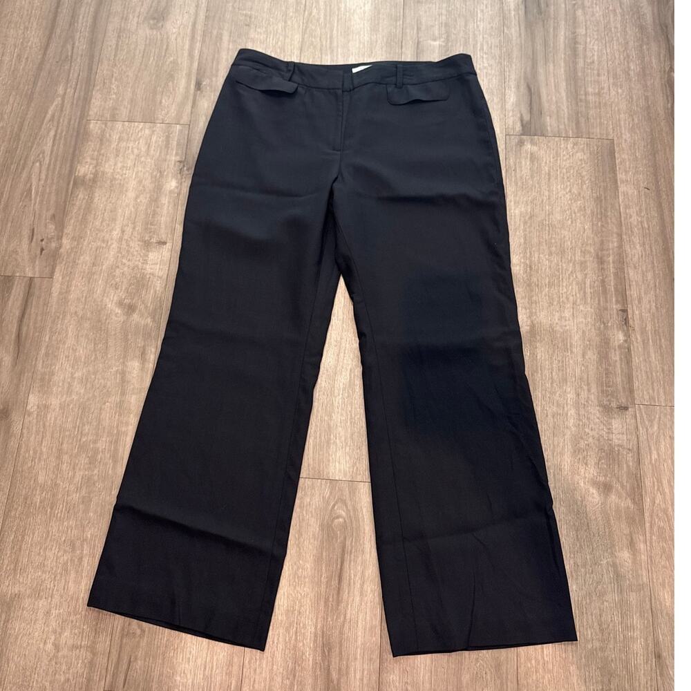 Ann Taylor Loft Petites Lined Black Wool Dress Pants Size 14P